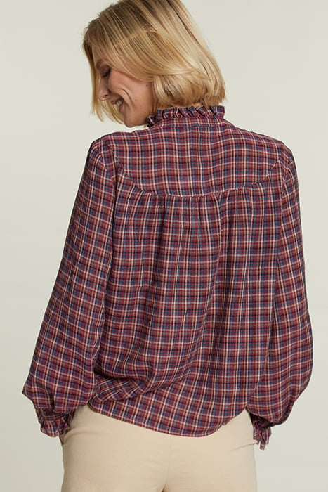 MULTI CHECKED SHIRT FANTASY NECKLINE 2