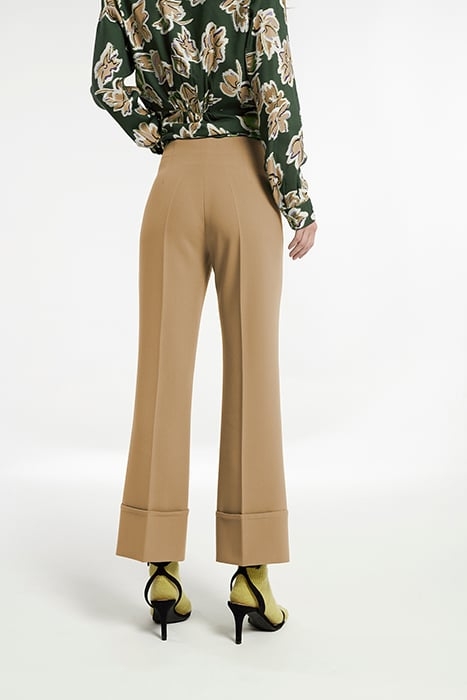 PLAIN WAVE SIETE HEM FINISHED IN LAP TROUSERS CAMEL 2