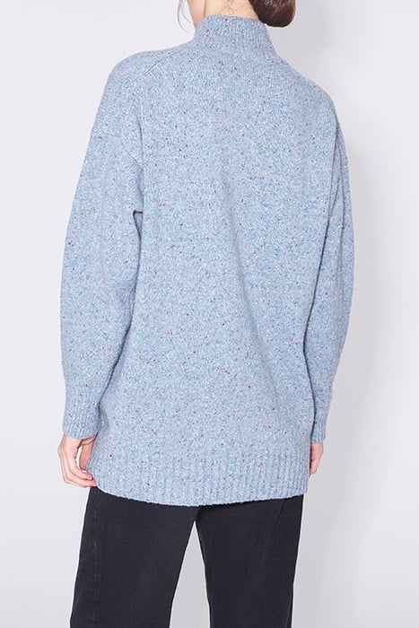 BLUE MARL WOOL SWEATER 2