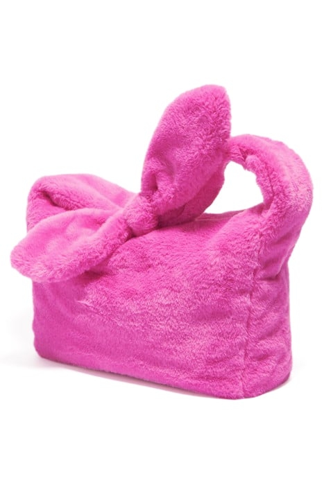 L PINK FUR HOBO BAG 2