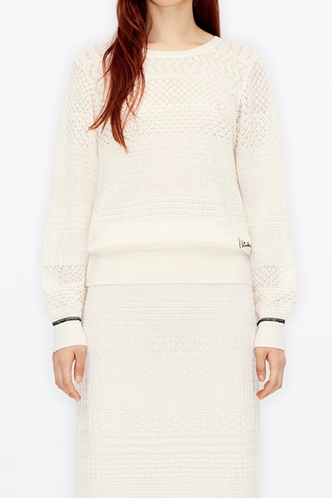 IVORY TEXTURED SWEATER 1