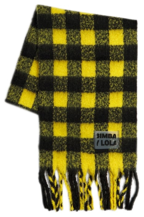 YELLOW CHECKED SCARF 1