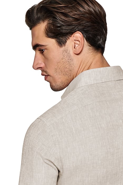 LIGHT BROWN SLIM FIT SHIRT 7