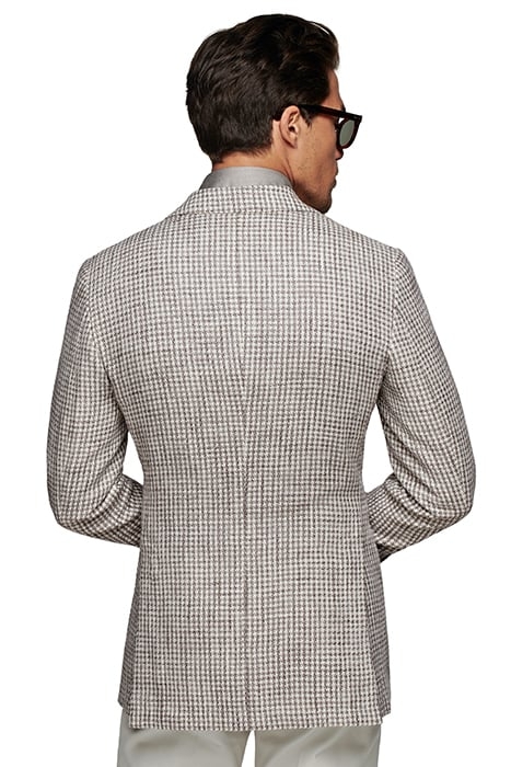 GREY HOUNDSTOOTH TAILORED FIT HAVANA BLAZER 2