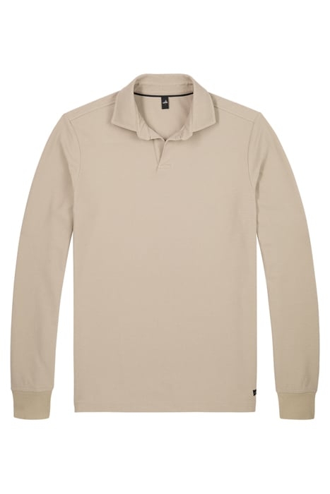 CLINE | TECH STRETCH POLO NEUTRAL SAND 1