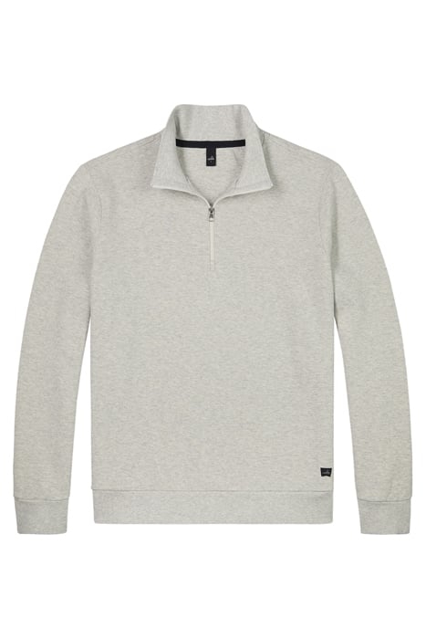CONNELL | DOUBLE FACE PIQUÉ ZIP-UP TAVERTINE MELANGE 1