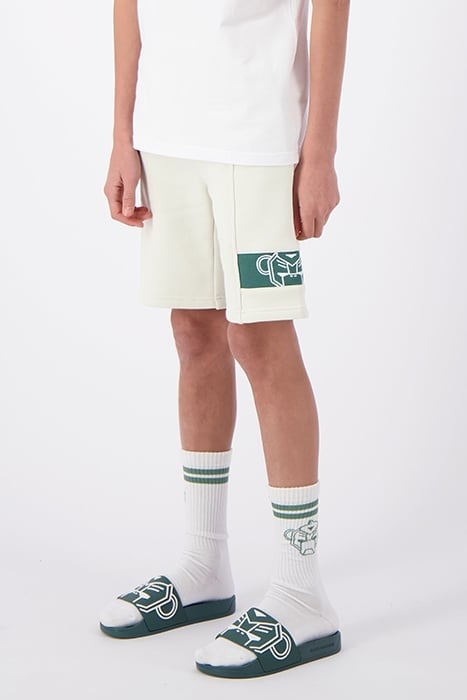 JR. COMMANDER SWEATSHORTS BEIGE 1