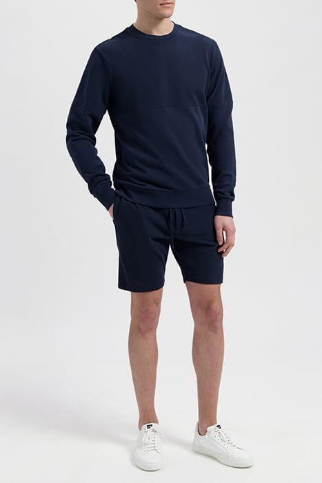 SULLIVAN | JERSEY PIQUÉ CREWNECK SWEATER NAVY BLUE 3