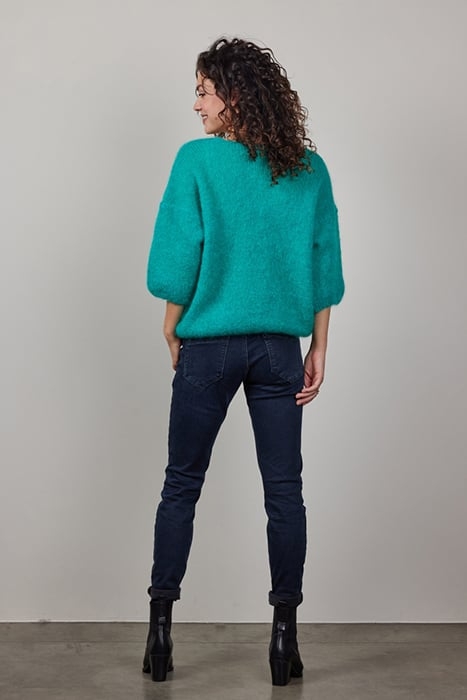 MOHAIR PULLOVER MIRA PEACOCK GREEN 3