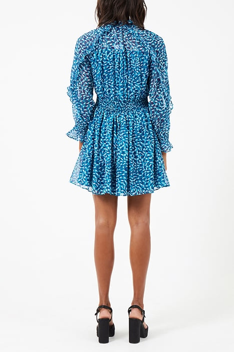 BILLI RECY HALLIE FRILL DRESS BLUE 3