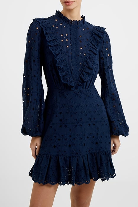 APPELONA ANGLAISE MINI DRESS BLUE 1