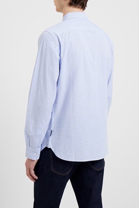 CHECKED AND STRIPE POCKET LS BLUE 2