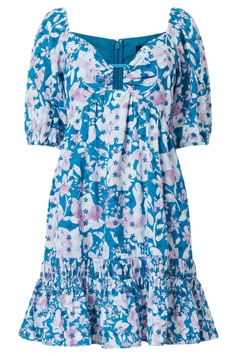 DREANNA COTTON MINI DRESS BLUE 4