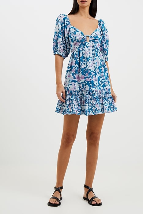 DREANNA COTTON MINI DRESS BLUE 2