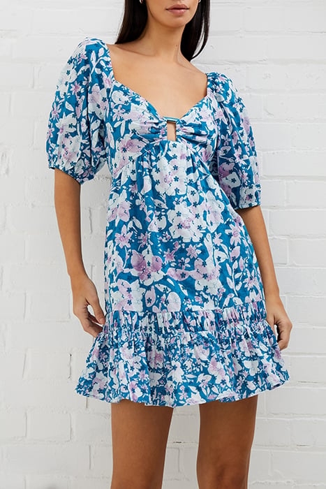 DREANNA COTTON MINI DRESS BLUE 1