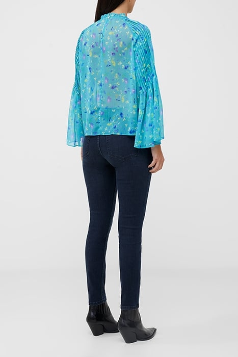 ADEN HALLIE PLEAT CRINKLE TOP GREEN 3