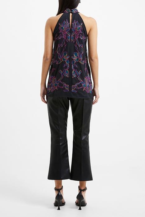 EMILIA EMBROIDERED TOP BLACK 3