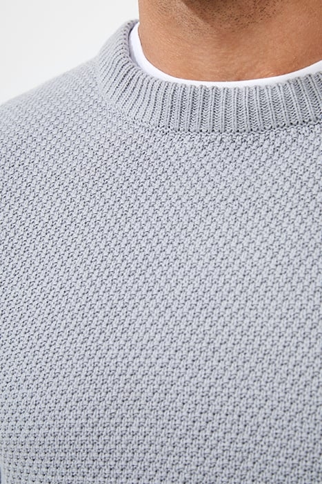 MOSS STITCH JUMPER BLACK 4