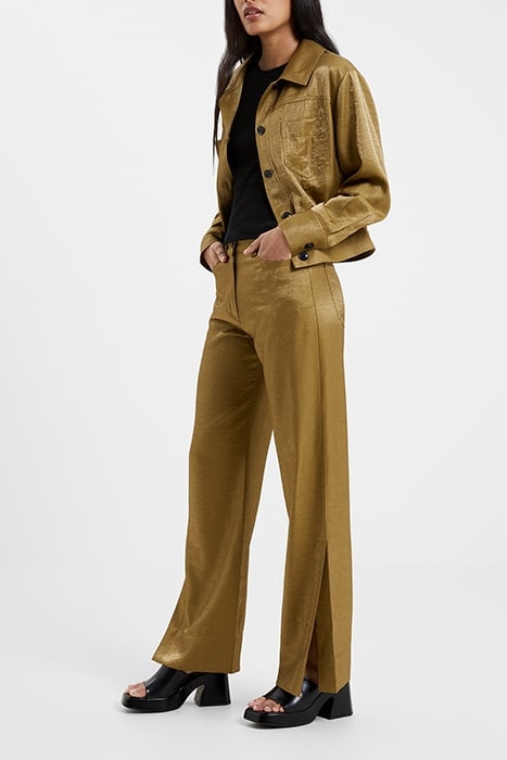 CAMMIE SHIMMER TROUSERS BROWN 6