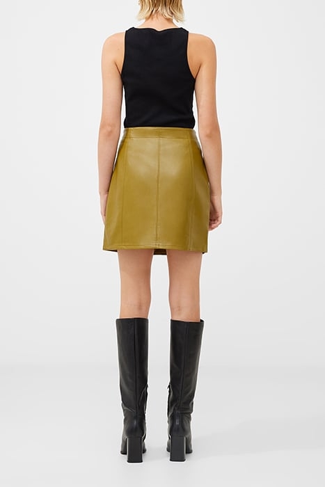 CROLENDA PU SKIRT BROWN 3