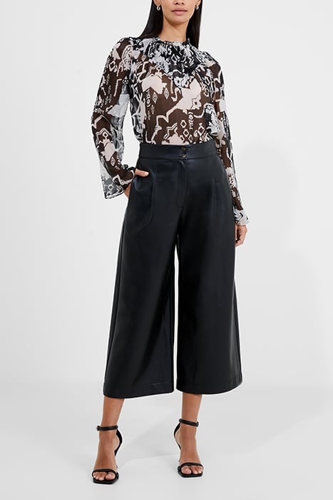 CROLENDA PU CROPPED TROUSERS BLACK 7