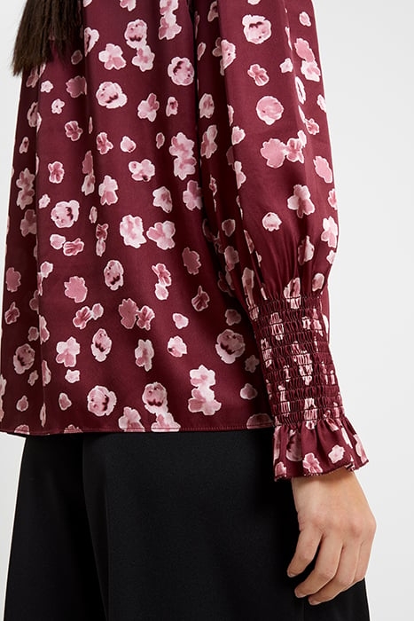 BRONWEN ALEEYA SATIN LS V NK BROWN 4