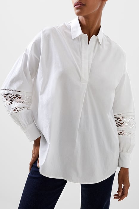 RHODES EMBROIDERED LS SHIRT WHITE 1