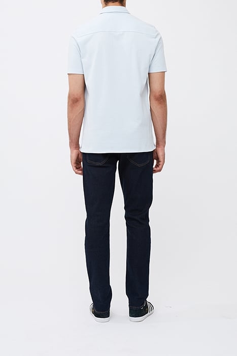 STRIPE TEXTURE JERSEY SHIRT BLUE 2