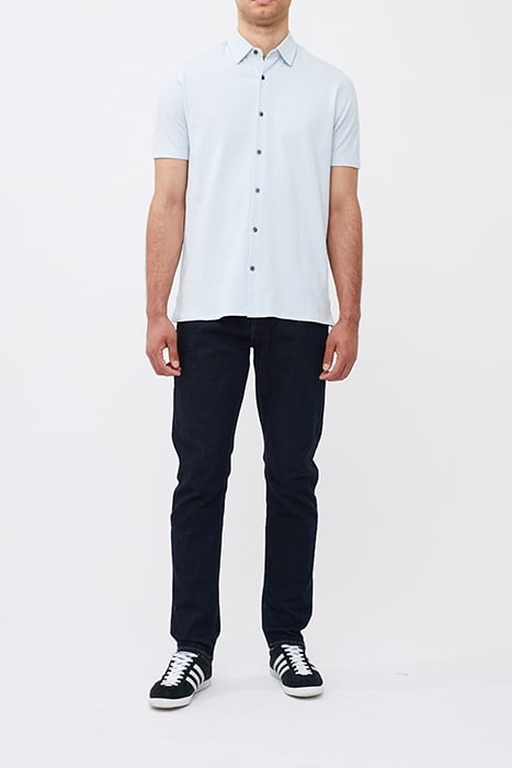 STRIPE TEXTURE JERSEY SHIRT BLUE 1