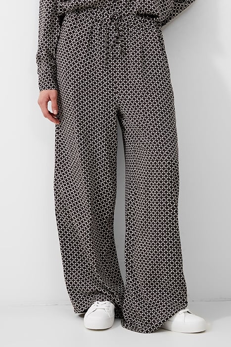 GEO PALAZZO TROUSER BROWN 1