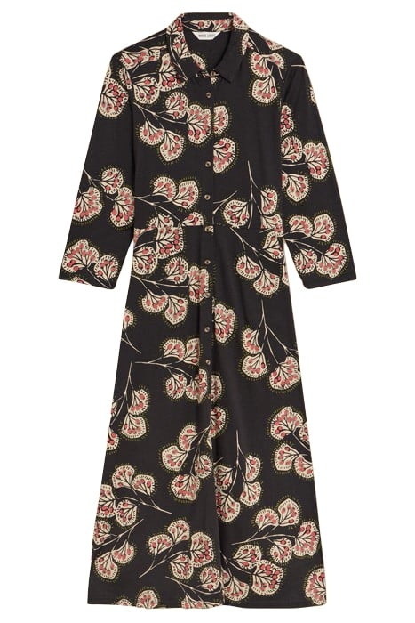 RUA JERSEY SHIRT DRESS GREY PRINT 2