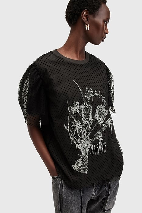 TOMMI FONDRE TEE WASHED BLACK/BLACK 7