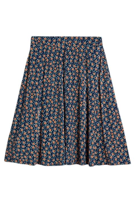 JADE JERSEY SKIRT NAVY PRINTED 2