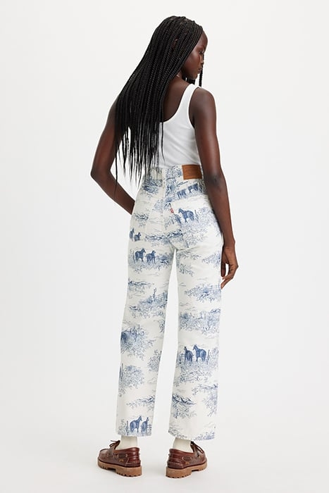 RIBCAGE STRAIGHT JEANS PANT WHITE 2