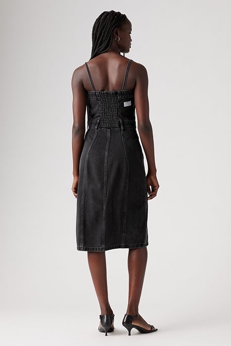 DENIM MINI DRESS BLACK 2