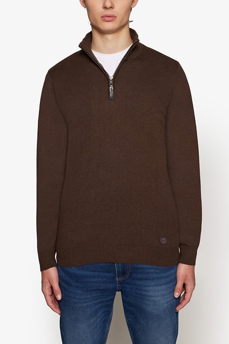 KLAUSSI HALFZIP + CHOCOLAT BROWN MELANGE 1