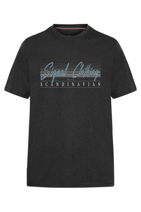 LIAMSI FRONT PRINT TEE+ BLACK 1