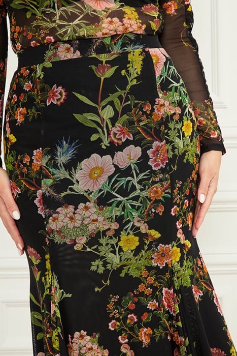 LEWIS MESH SKIRT BLACK BEAUTY PRINT 7