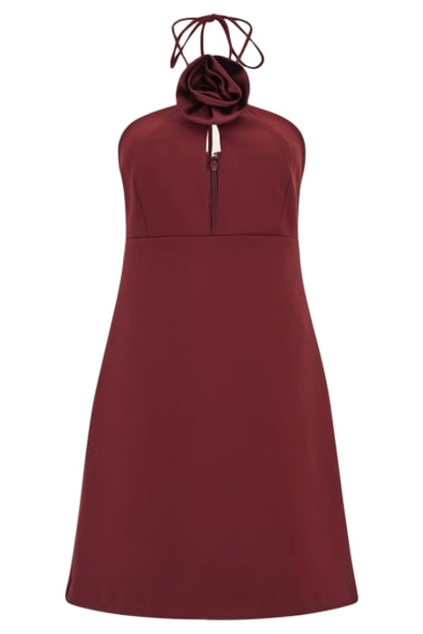 DANIELA SCUBA MINI DRESS VINO 4