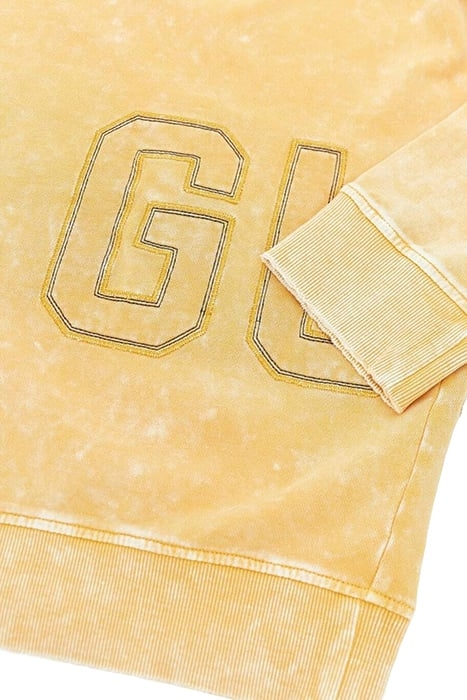 TREATED GUESS LOGO CN SWEATSHI MANGO SEED YELLOW 8