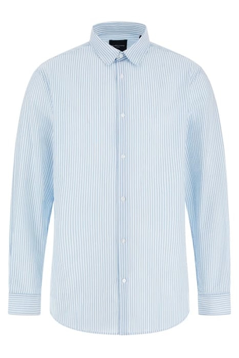 JOE COLLAR NOTCHE AZURE AND WHITE CASUAL SHIRT STRI 1