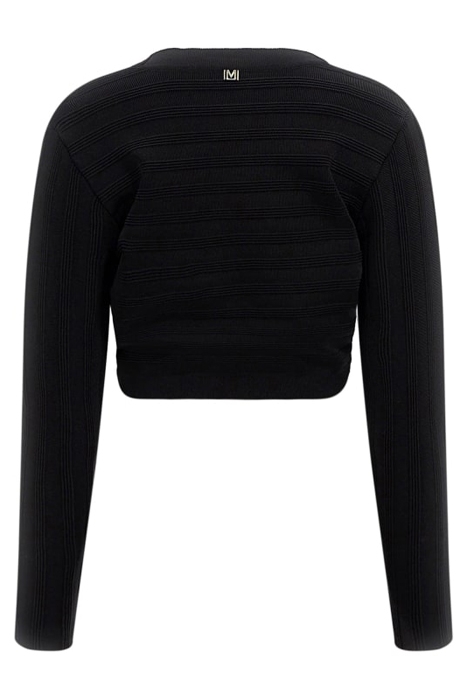 FLORIAN BOLERO SWEAT JET BLACK CARDIGAN 2