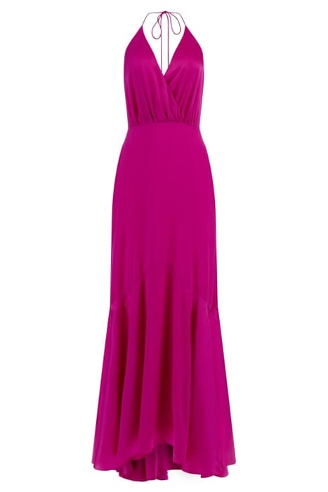 ISHANI GOWN BRIGHT MAXI DRESS FUCHSIA 1
