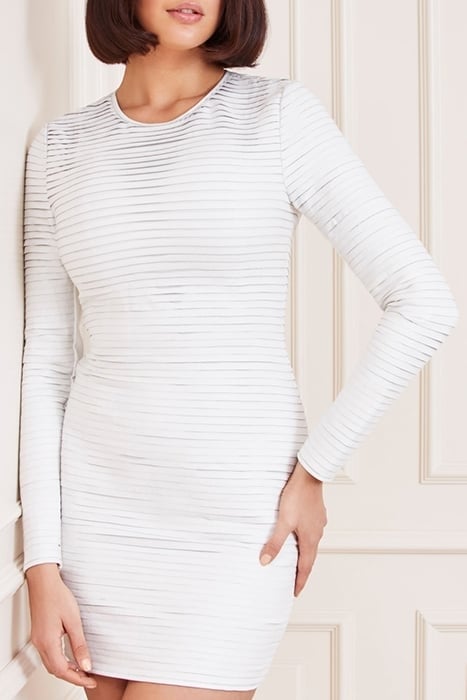 TRIBUTE DRESS PALE PEARL 5