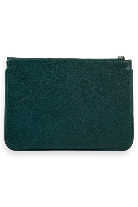 LARGE LEATHER POUCH BOTTLE GREEN 2