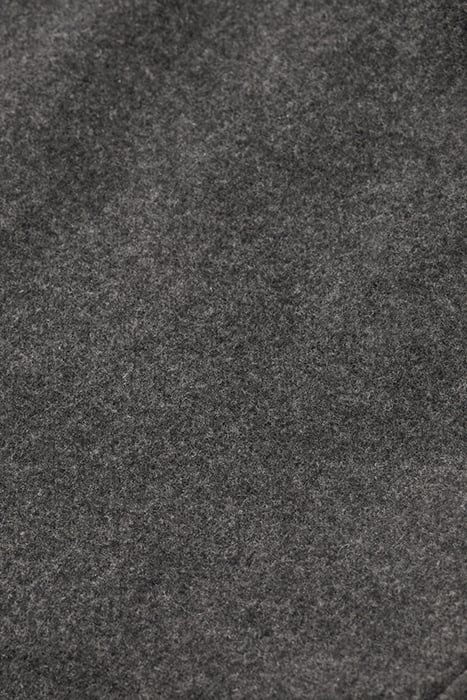 MAIA - MID RISE TAPERED LEG WOOL FLANNEL PULL-ON PANT CHARCO 3