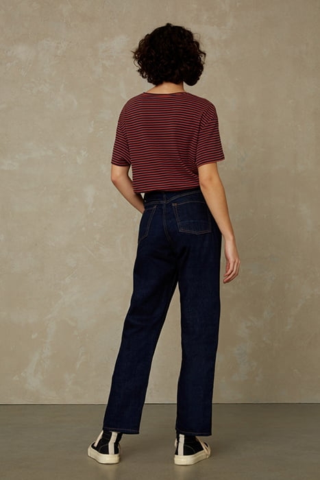 LIORA CROPPED SELVAGE CLEAN EASY FADE INDIGO RINSE 3