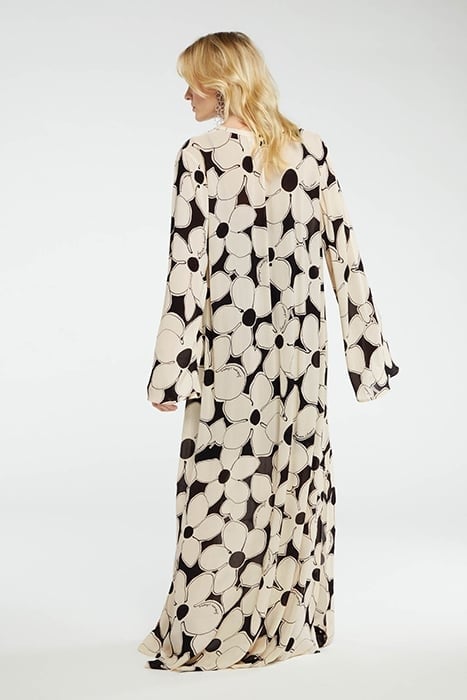 GISELLE DRESS CREME BRULEE/BLACK 2