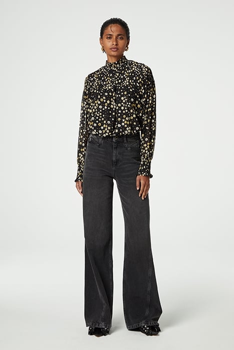 MILA TOP BLACK/DIJON YELLOW 2