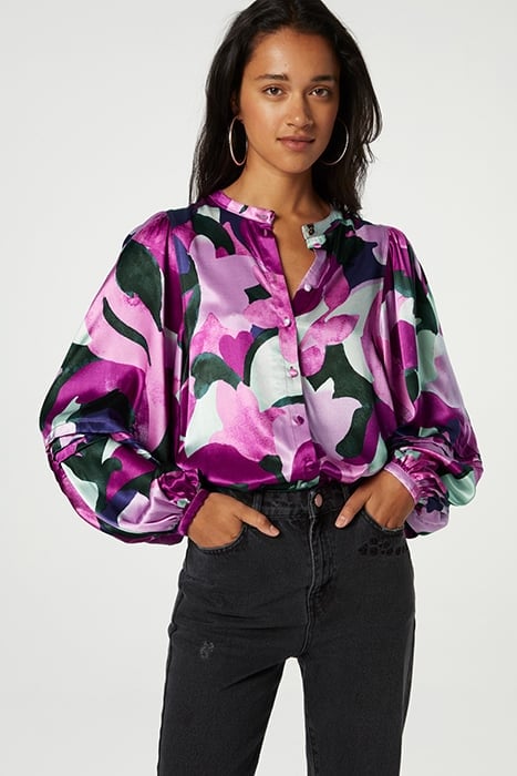 HOLLIE BLOUSE BUBBLE GUM PINK/MIST 1